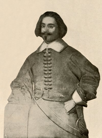 Retrato de Sir John Leverett, com casaco amarelo e faixa de soldados comuns, 1640-1660, 1937. de Unbekannt