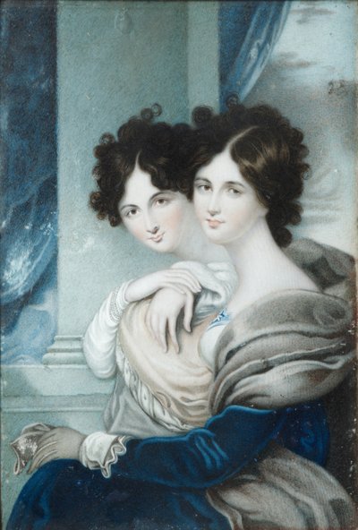 Retrato das Princesas das Irmãs Anna Petrovna 1777-1805 e Ekaterina Petrovna 1783-1830 Lopukhin de Unbekannt