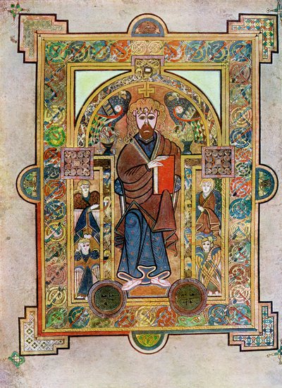 Retrato de São Marcos ou São Lucas, 800 dC, século XX de Unbekannt