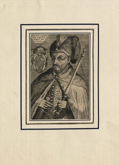 Retrato de Stephen Báthory, rei da Polônia, final do século XVI. de Unbekannt