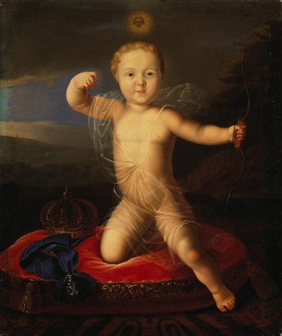 Retrato de Tsarevich Peter Petrovich da Rússia 1715-1719, primeiro trimestre do 19º cen. de Unbekannt