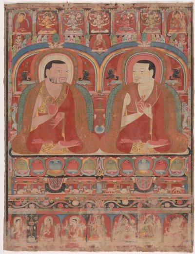 Retrato de dois lamas de Unbekannt Unbekannt