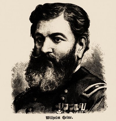 Retrato de Wilhelm Heine 1827-1885, 1886. de Unbekannt