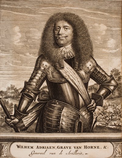 Retrato de Willem Adriaan II van Horne 1633-1694 De: local da guerra, 1675. de Unbekannt