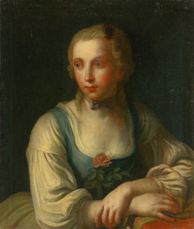 Retrato de uma menina de Unbekannt