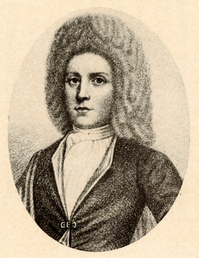 Retrato de um menino na peruca, colônia de Massachusetts, c1680s, 1937. de Unbekannt