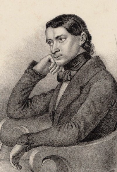 Retrato do compositor Alfred Joly, 1850. de Unbekannt