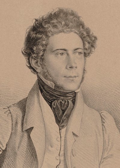 Retrato do compositor Joseph Lanner 1801-1843, 1830. de Unbekannt