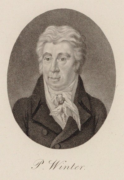 Retrato do compositor Peter von Winter 1754-1825, ca 1825. de Unbekannt