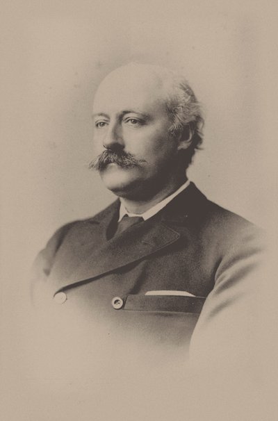 Retrato do compositor Sir Charles Hubert Hastings Parry 1848-1918, 1891. de Unbekannt