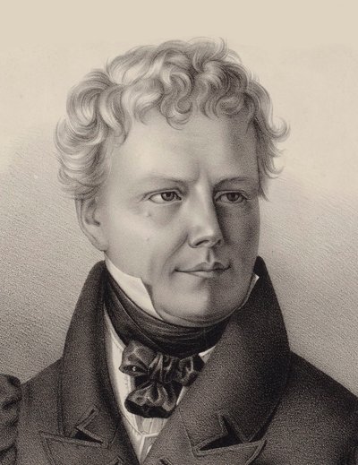 Retrato do compositor Xaver Schnyder von Wartensee 1786-1868, 1832. de Unbekannt