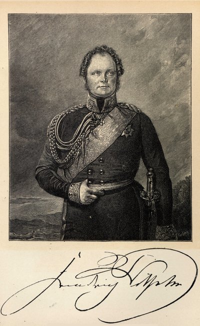 Retrato do Rei Frederick William IV da Prússia 1795-1861. de Unbekannt