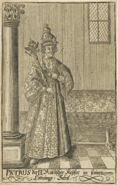 Retrato do czar Pedro II da Rússia 1715-1730, ca 1730. de Unbekannt