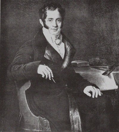 Retrato do arquiteto Carlo Rossi 1775-1849 depois do cap. Mitoire de Unbekannt