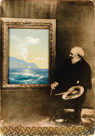 Retrato do artista Ivan Aivazovsky 1817-1900, 1889 de Unbekannt