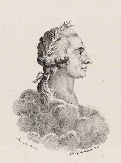 Retrato do compositor Antonio Sacchini 1730-1786, 1823. de Unbekannt