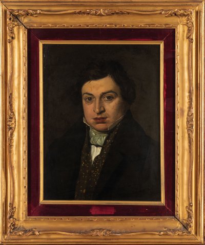 Retrato do compositor Gioachino Antonio Rossini 1792-1868. de Unbekannt