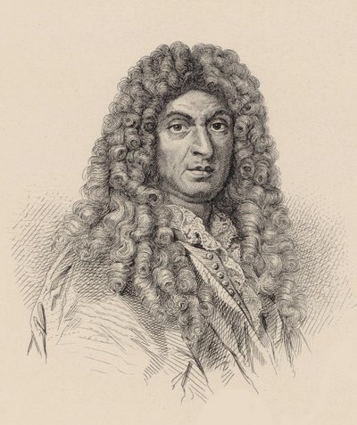 Retrato do compositor Jean-Baptiste Lully 1632-1687. de Unbekannt