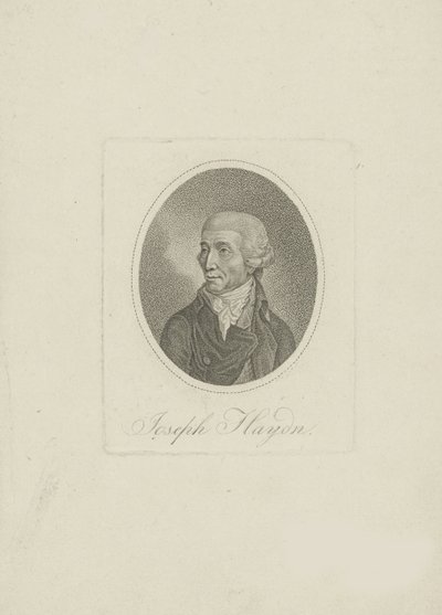 Retrato do compositor Joseph Haydn 1732-1809, de 1800. de Unbekannt