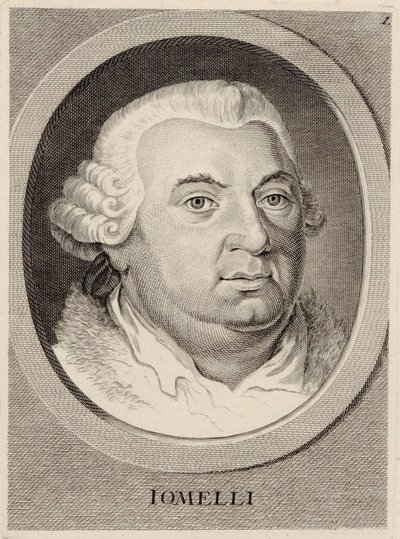 Retrato do compositor Niccolò Jommelli 1714-1774. de Unbekannt