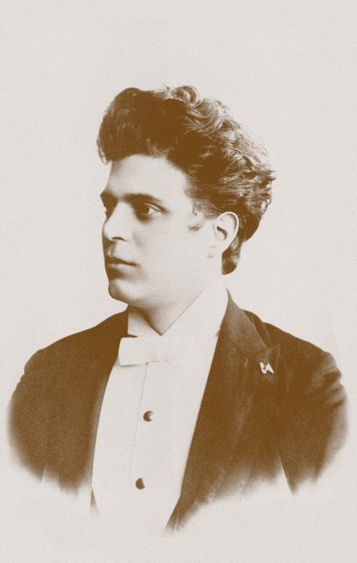 Retrato do compositor Pietro Mascagni 1863-1945. de Unbekannt