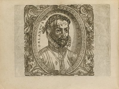 Retrato do compositor Roland de Lassus 1532-1594, 1560 de Unbekannt