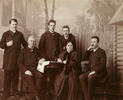 Retrato da família de Sophia Perovskaya, década de 1860 de Unbekannt