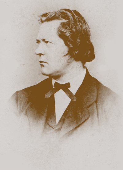 Retrato do organista e compositor Theodor Kirchner 1823-1903. de Unbekannt