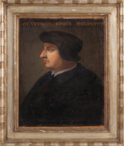 Retrato do filósofo Agostino Nifo, século XVIII. de Unbekannt