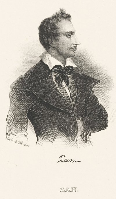 Retrato do poeta Tomasz Zan 1796-1855, depois de 1824. de Unbekannt
