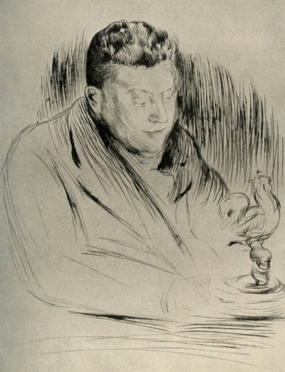 Retrato do escultor Alfred Gilbert, 1908. de Unbekannt