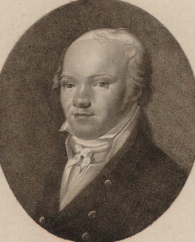 Retrato do violinista e compositor Andreas Romberg 1767-1821, c. 1800. de Unbekannt