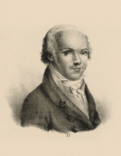 Retrato do violinista e compositor Andreas Romberg 1767-1821, c. 1815. de Unbekannt