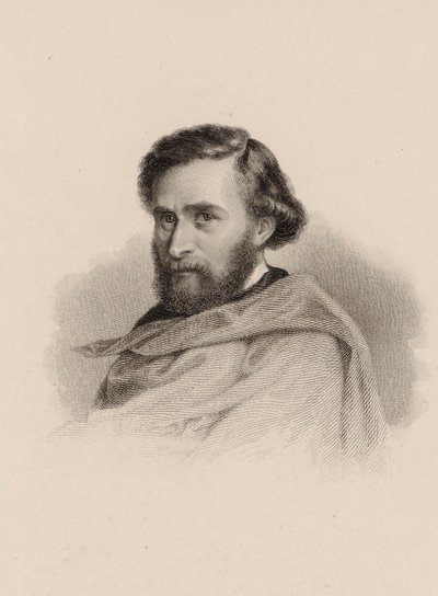 Retrato do violinista e compositor Anton Wallerstein 1813-1892. de Unbekannt