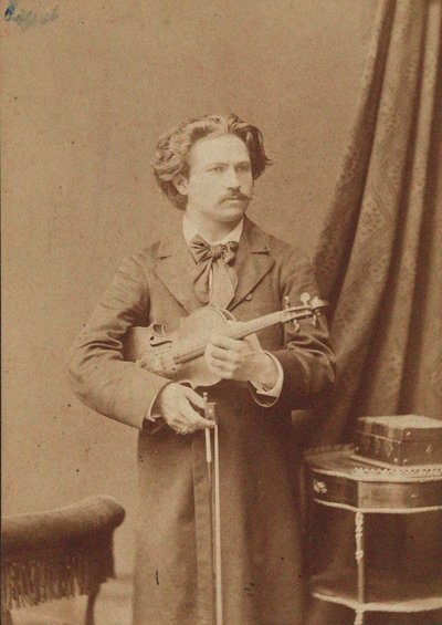 Retrato do violinista e compositor Frantisek Ondricek 1857-1922, 1882-1883. de Unbekannt