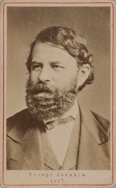 Retrato do violinista e compositor Joseph Joachim 1831-1907 , 1870s. de Unbekannt
