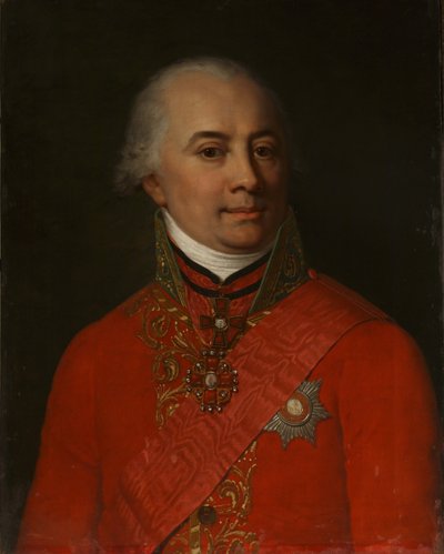 Retrato do escritor Mikhail Nikitich Muravyov 1757-1807, 1802 de Unbekannt