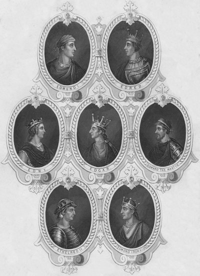 Retratos de moedas antigas, meados do século XIX. de Unbekannt