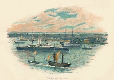 Porto de Portsmouth, c1890 de Unbekannt