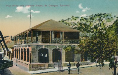 Correios e alfândega, St. Georges, Bermudas, início do século XX. de Unbekannt