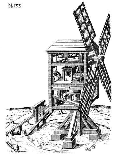 Post mill, 1620 de Unbekannt