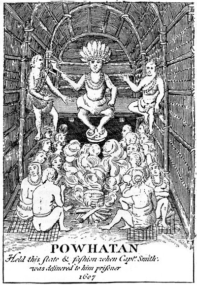 Powhatan no estado, 1607 c1880 de Unbekannt