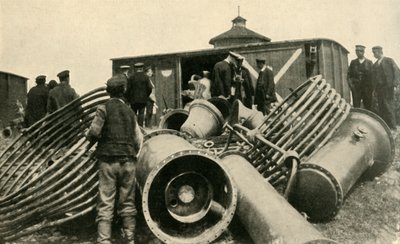 Preparando-se para a evacuação de Varsóvia, Primeira Guerra Mundial, 1915, c1920. de Unbekannt