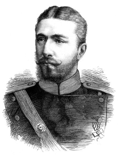 Príncipe Alexandre de Battenberg, primeiro príncipe da Bulgária moderna, século XIX de Unbekannt