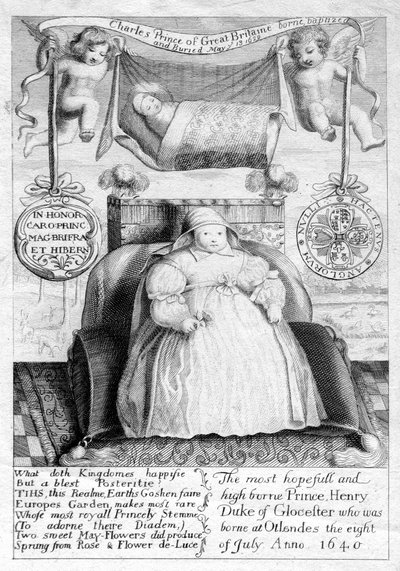 Príncipe Charles e Prince Henry, filhos do rei Charles I, século XVII, 1802 de Unbekannt