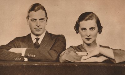 Prince George e Princess Marina, que ficaram noivos em 28 de agosto de 1934 1935 de Unbekannt