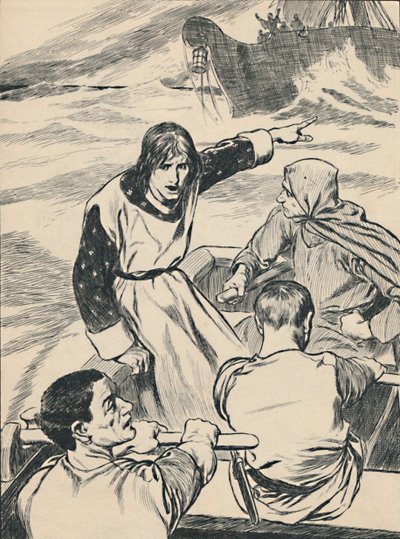 Príncipe William retorna para salvar sua irmã, c1907 de Unbekannt