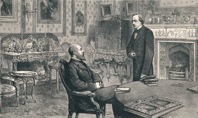Príncipe de Gales visitando Lord Beaconsfield em Hughenden Manor, 1896 de Unbekannt