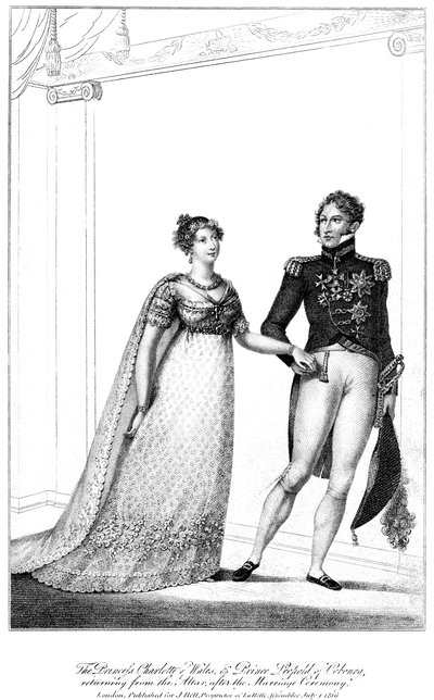 Princesa Charlotte e Príncipe Leopoldo, 1816 de Unbekannt