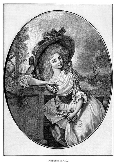 Princesa Sophia, quinta filha de George III, século XIX de Unbekannt